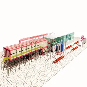 High-Efficiency Automated Powder Coating System with Lift Feature