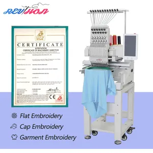 Computerized Automatic 12-Needle High-Speed 1200 Rpm Home Use Cap Embroidery Machine
