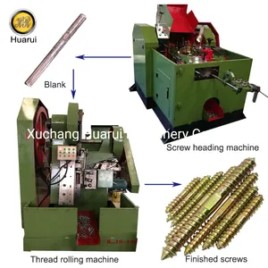 Double Ends Sides Thread Making Machine Vertical Thread Rolling Machine
