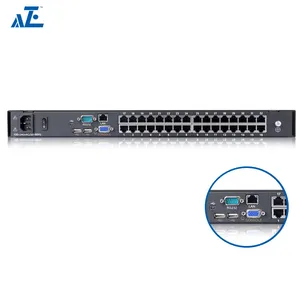 Over IP Switch Kvm Rack Mountable Console Rackmount IP Kvm 32 Port-Rmcon1732ci