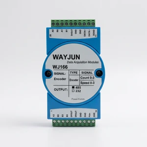 4-Channel Grating Ruler Magnetic Grating Ruler Encoder 5MHz High-Speed Pulse Signal to RS485/RS232/WiFi Data Acquisition