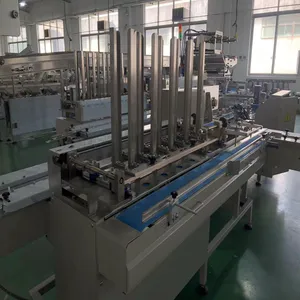 Automatic Biscuit Stacking and Tray Loading Feeding Packing Line Cookies Cracker Flow Wrapping Packaging Machine