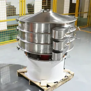 Three-Layer Rotary Vibrating Sieve for Nut Kernel Classification