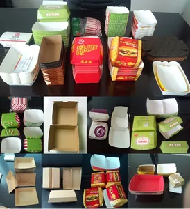 Paper Lunch Burger Box Making Forming Machine