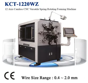 Spring Forming Machine with 12 Axis KCT-1220WZ for 2.0mm Spring Making Machine & Automatic Spring Coiling Machine