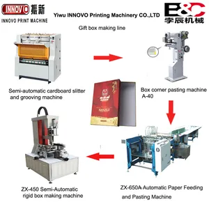 Semi-Auto Rigid Box Making Machine/Box Making Machine/Box Production Line
