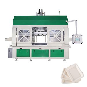 Disposable Biodegradable Sugarcane Pulp Moulded Tableware Fully Automatic Production Making Machine