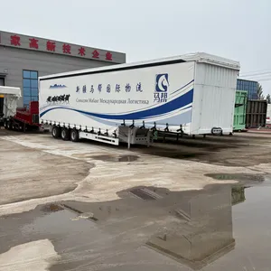 Lowbed Flatbed Dump Car Transporter Container Food Tractor Box Camper Semi Trailer
