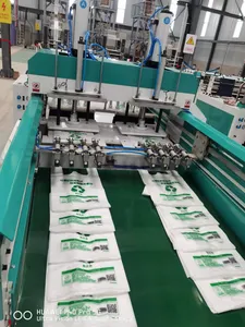 High Speed Double Line Biodegradable T Shirt Bag Making Machine