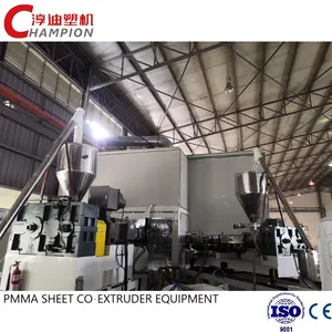 Best Selling Extrusion Line For PMMA/PC/PP/PS/GPPS Transparent Mirror Production Line/Single Screw Extruder Making Machine In China For LED Parts