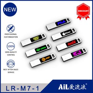 Customizable Purple Mini USB Flash Drive - Multiple Sizes Available