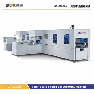 Automatic High-Grade Seven-Unit Board Rigid Collapsible Folding Box Assembly Machine High Quality