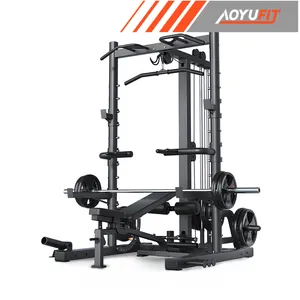 Commercial Multifunctional Comprehensive Strength Training Smith Machine for Benches & Racks
