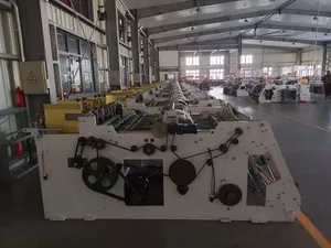 Computerized Paper Lunch Box Making Machine Carton Erecting Machine for Hamburger, Packing, Cake Box