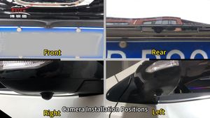 Compatible with Nissan Front Rear Parking Sensor & 360 Camera View System
