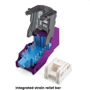 CAT6A RJ45 UTP Ethernet Wall Plate Network Module Keystone Jack