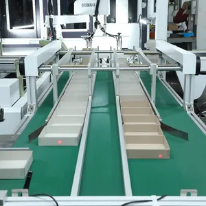 Automatic Jewelry Box Making Machine jewelry Box Lid and Box Bottom Box Making Machine Automatic Double Rigid Box Machine 2 Size Rigid Box Making Machine