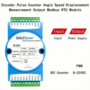 Versatile 4-Encoder Setup for Accurate Motion Tracking Solutions Angular Velocity Displacement Measurement, Modbus RTU Module