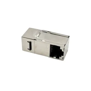 FTP CAT6 90-Degree Shielded RJ45 STP Telecom Coupler Module