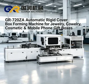 Gr-720za Fully-Automatic Rigid Box One-Step Forming Cosmetic Gift Box Machine