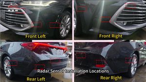 Compatible with Toyota Front Rear Parking Sensor & 360 Camera View System