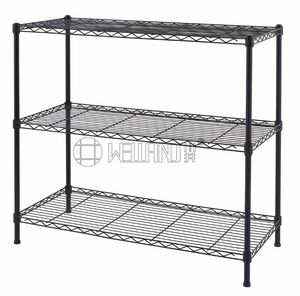 Living Room Kitchen Storage Rack 3 Layers Low Simple Wire Shelf for Small Household Display Rack