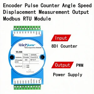 Versatile 4-Encoder Setup for Accurate Motion Tracking Solutions Angular Velocity Displacement Measurement, Modbus RTU Module