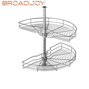 Kitchenware Display Rack Isliding Revolve Basket Home Storage Shelf Base Series Cabinet Rotating Rack