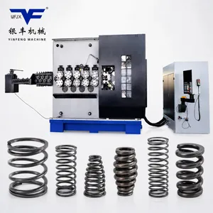 Customized304 Stainless Steel Cylindrical Flat Wire Coils Compression Spring Making Machine