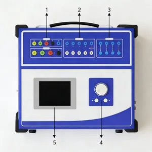 Industrial Secondary Current Injection Tester Three Phase Voltage & Relay Protection Test System