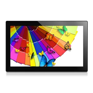 Motorized Computer Monitor Lift Audio System Paperless Video IPS Panel LCD 21.5 Inch Conference System