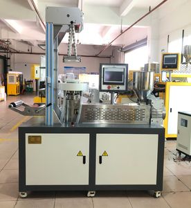 Compact Mini Desktop Lab PE Film Blowing Machine for Polymer Material Testing Lab Sample Small Batch Production Process Optimization Equipment