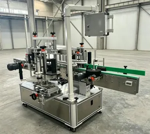 High Quality User-Friendly Automatic Top Bottom Plane Box Adhesive Sticker Labeling Machine