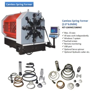 Durable Camless CNC Compression Coiling Wire Spring Making Machine