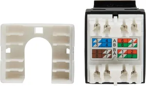 CAT6A UTP RJ45 Ethernet Network Wall Module Connector Keystone Jack