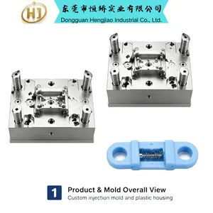 Custom Plastic Spring Lock Buckle Injection Mold Connector Mold