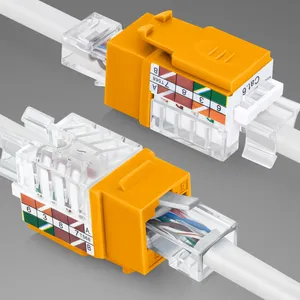 CAT6 Network RJ45 Keystone Jack for OEM Structured Cabling Projects
