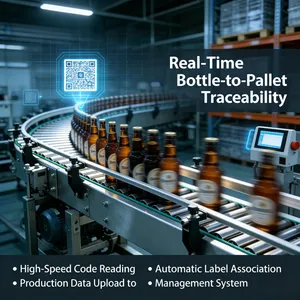 Full-Automatic Packaging Line Inspection System 1d/2D Code Reading, Label Verification, Reject Mechanism, Wrapping, Serialization & Track and Trace