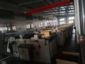 Computerized Paper Lunch Box Making Machine Carton Erecting Machine for Hamburger, Packing, Cake Box