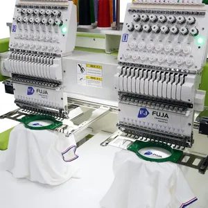 Fuja 15needles Two Head Computer Embroidery Machine with New Computer System