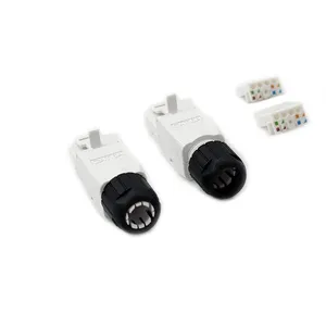 Tool-Less CAT6A UTP RJ45 8P8C Modular Ethernet Connector Plug