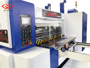 High Speed Automatic Four Color Printer Die Cutter Slotter Box Printing Machine with Stacker Machine