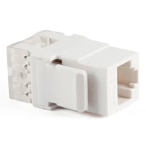 Cat5e RJ45 Keystone Jack 180 Degree Toolless UTP Unshielded Ethernet Network Module, UL Listed, for Patch Panel, Wall Plate & Structured Cabling System