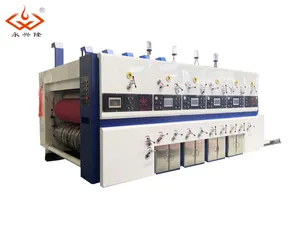 High Speed Automatic Four Color Printer Die Cutter Slotter Box Printing Machine with Stacker Machine