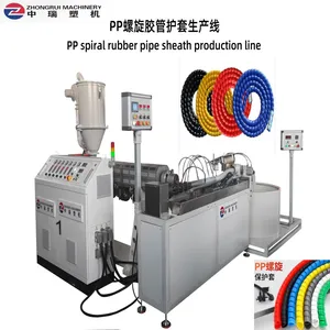 Automatic Soft Rib Helix Wire Protection Hose Pipe Tube Extruder Making Machine