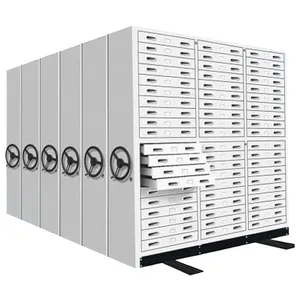 Space Saving Library Shelving Mobile Storage Rack System