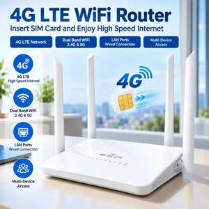 4G SIM Router 4G LTE Wireless Broadband WiFi Router