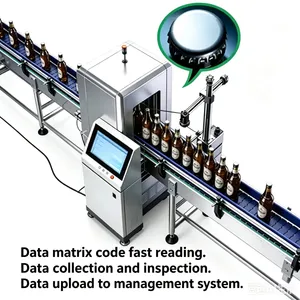 Full Automatic Bottle Case Pallet Traceability Line with Can Pull Tab Data Matrix Labeling Vision Reading Defect Rejection Case Stack Code Data Binding System