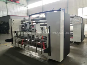 Semi-Automatic Double Piece Stitching Box Machine Used In Carton Packaging
