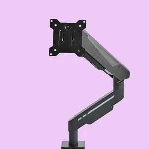Adjustable Gas Spring Monitor Stand for Single Desk Setup